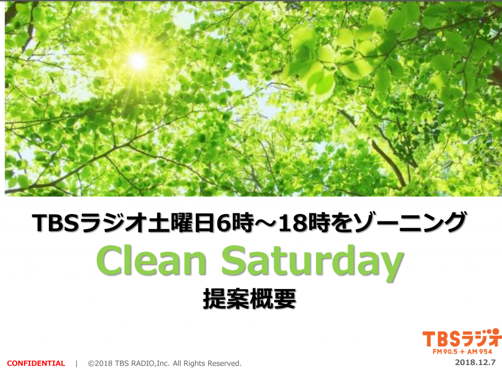 【Clean Saturday】企画書