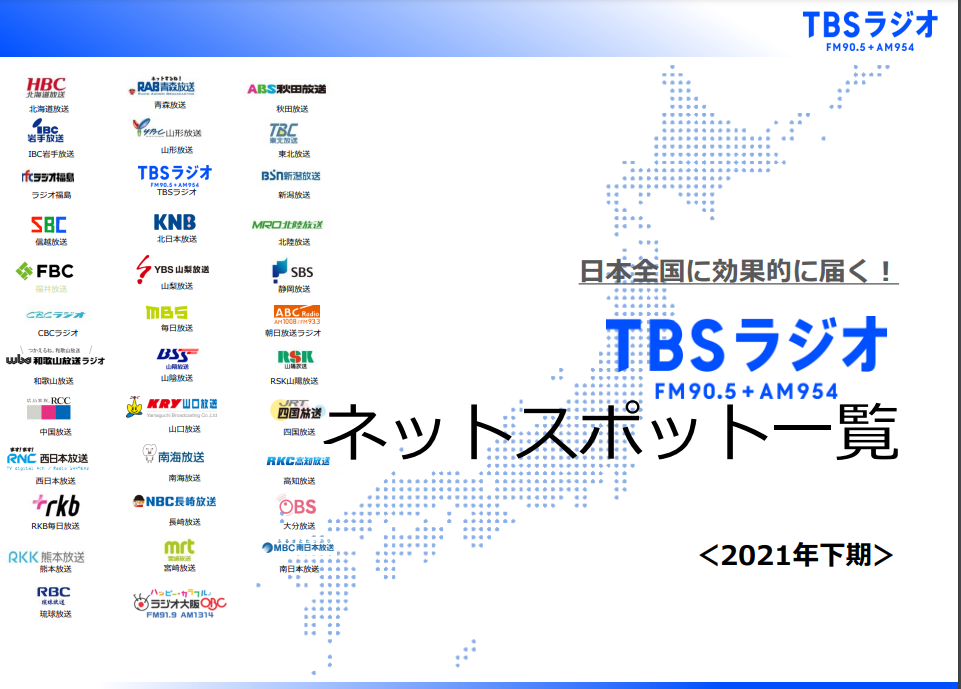 企画書 Tbsラジオ営業サイト