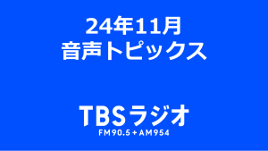 24年11月　音声トピックス